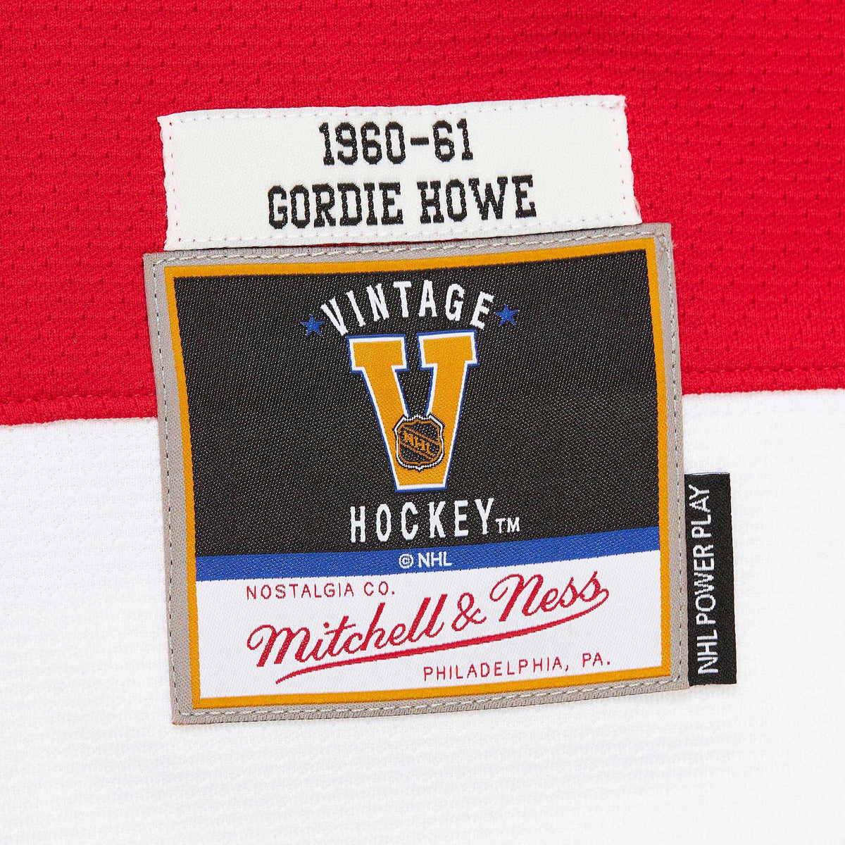 Detroit Red Wings Gordie Howe Red 1960-61 Power Play Jersey