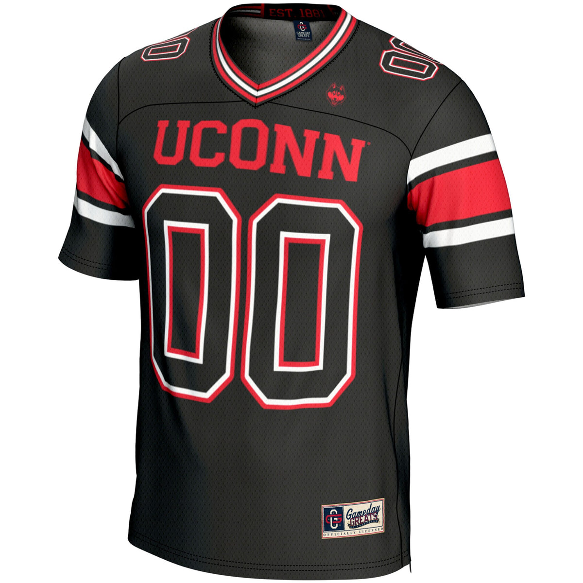 UConn Huskies GameDay Greats NIL Pick-A-Player Football Jersey - Black