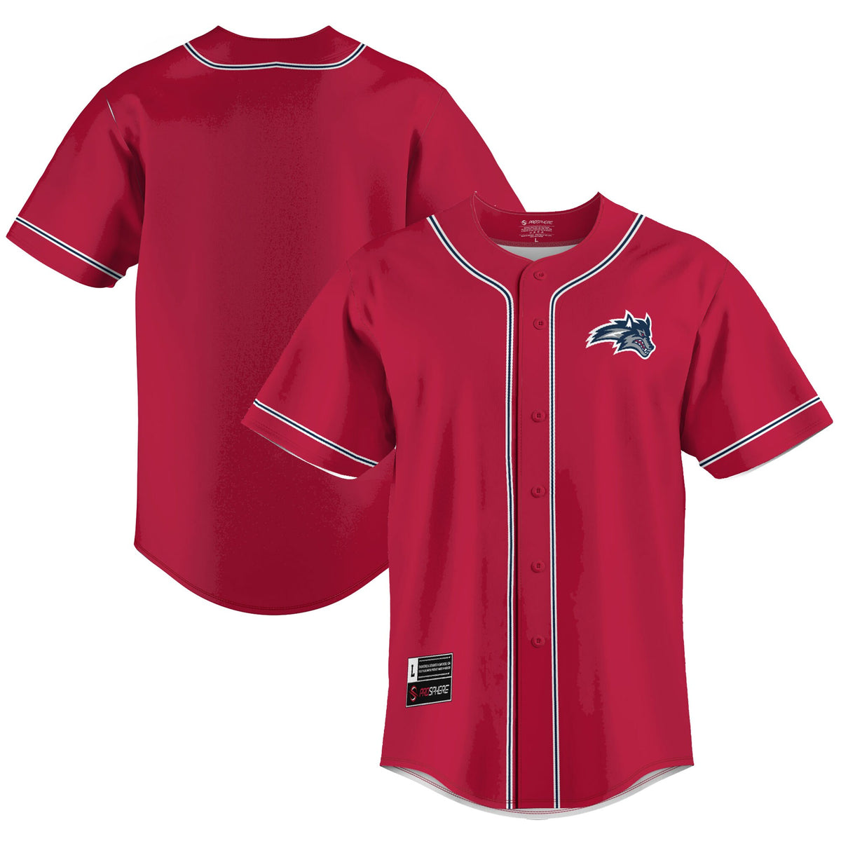 Stony Brook Seawolves GameDay Greats Lightweight Baseball Jersey - Red