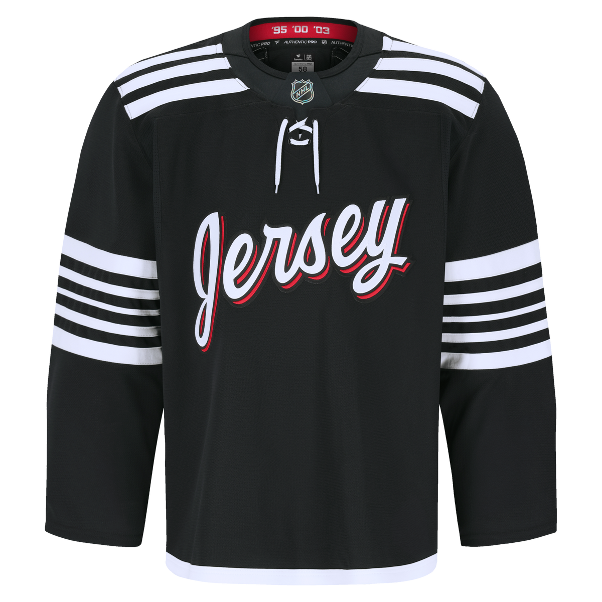 New Jersey Devils Fanatics Black Alternate Authentic Pro Jersey