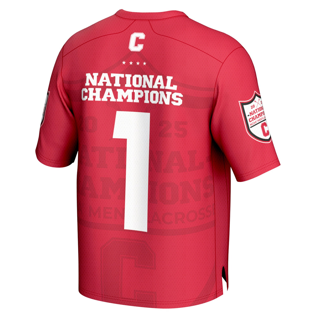 #1 Cornell Big Red GameDay Greats 2025 NCAA Lacrosse National Champions Lightweight Fashion Jersey - Red