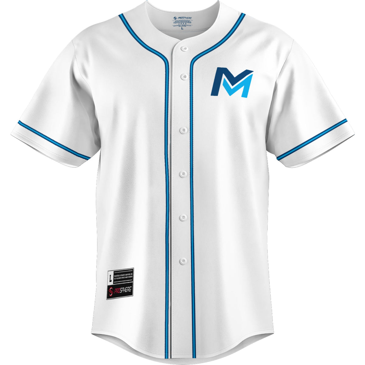 Mid Michigan College GameDay Greats Lightweight Baseball Jersey - White