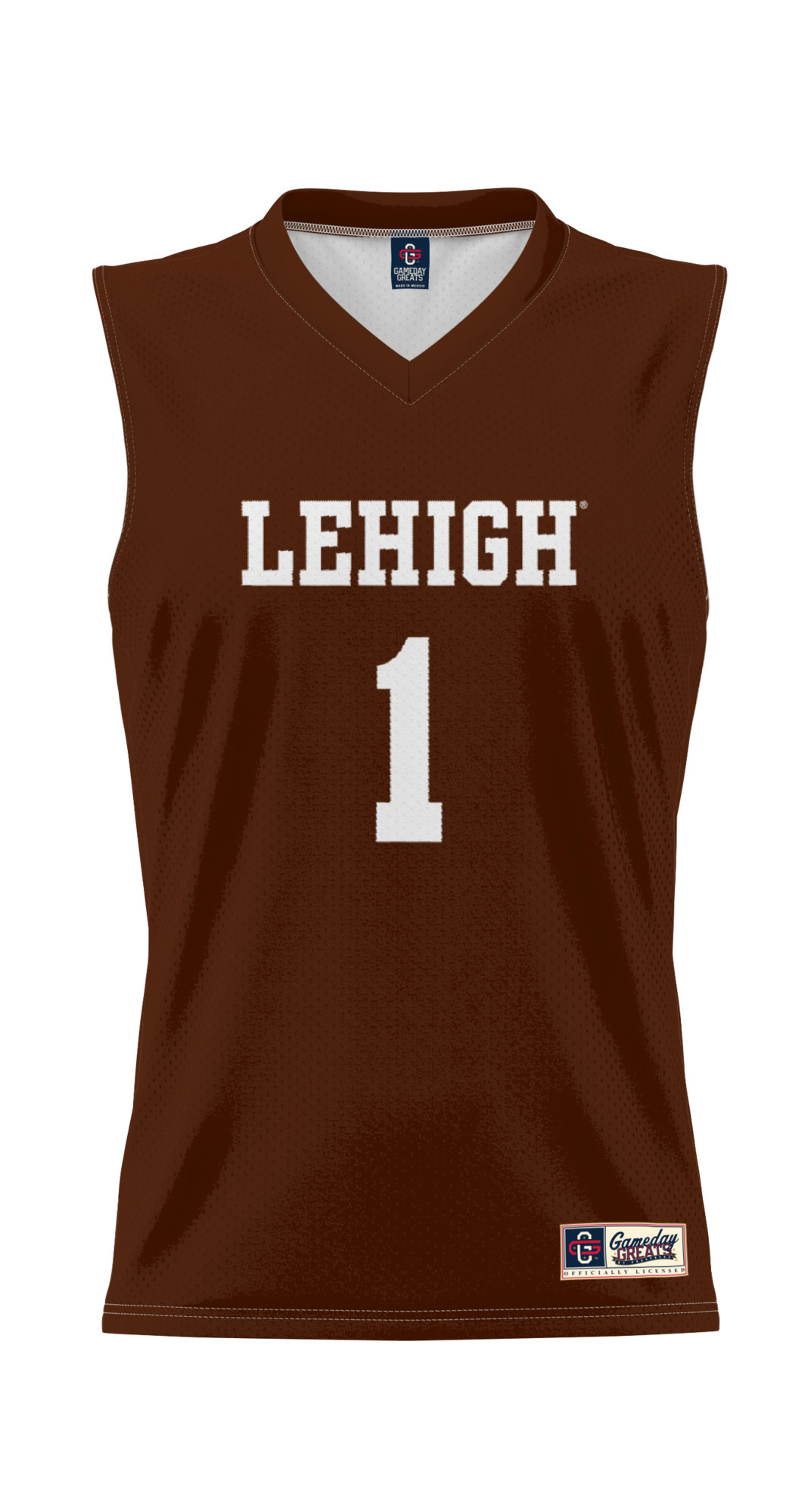 #1 Lehigh Mountain Hawks GameDay Greats Lightweight Basketball Jersey - Brown
