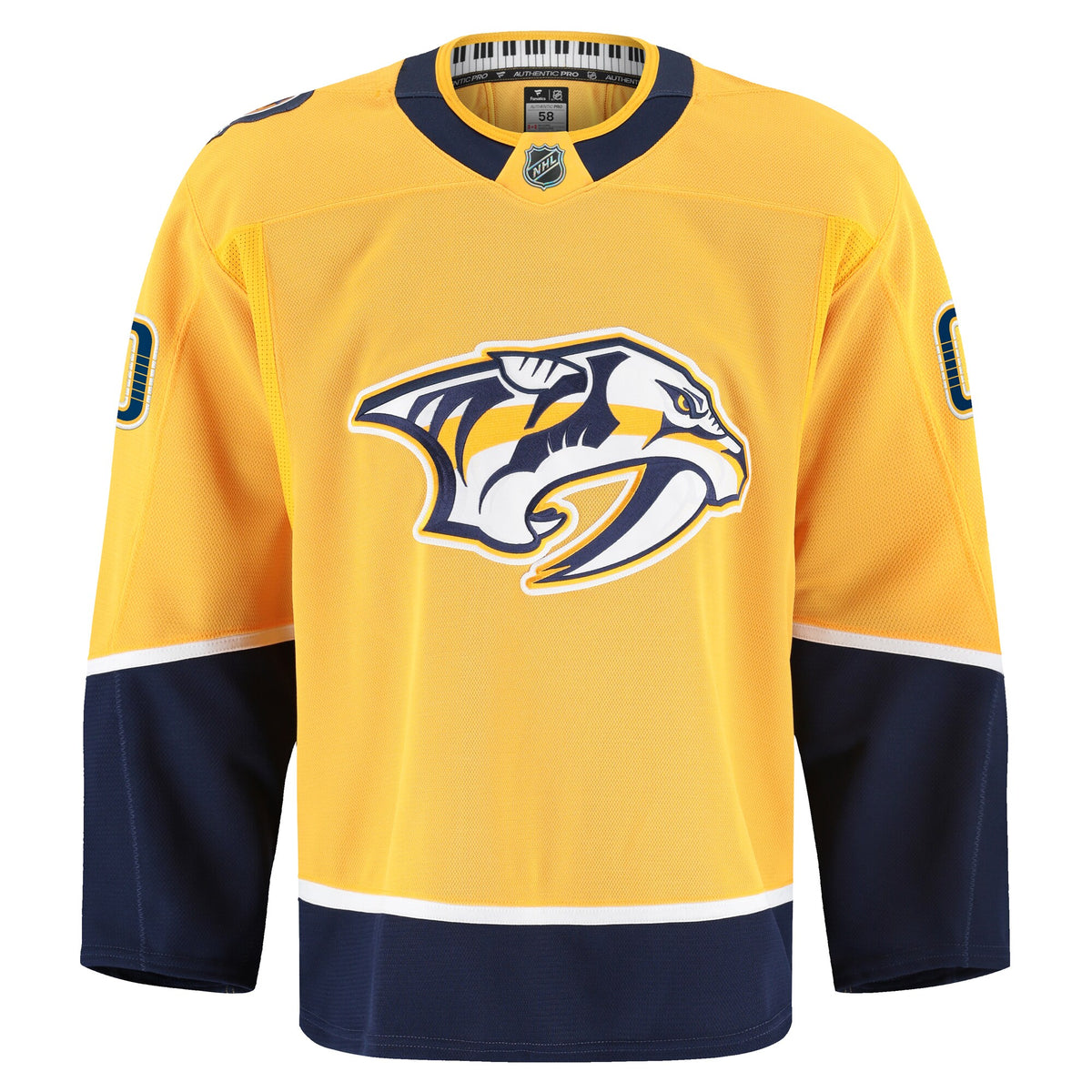 Nashville Predators Fanatics Gold Home Authentic Pro Custom Jersey