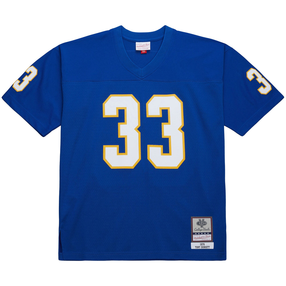 Tony Dorsett Pitt Panthers Mitchell & Ness 1976 College Vault Legacy Jersey - Royal