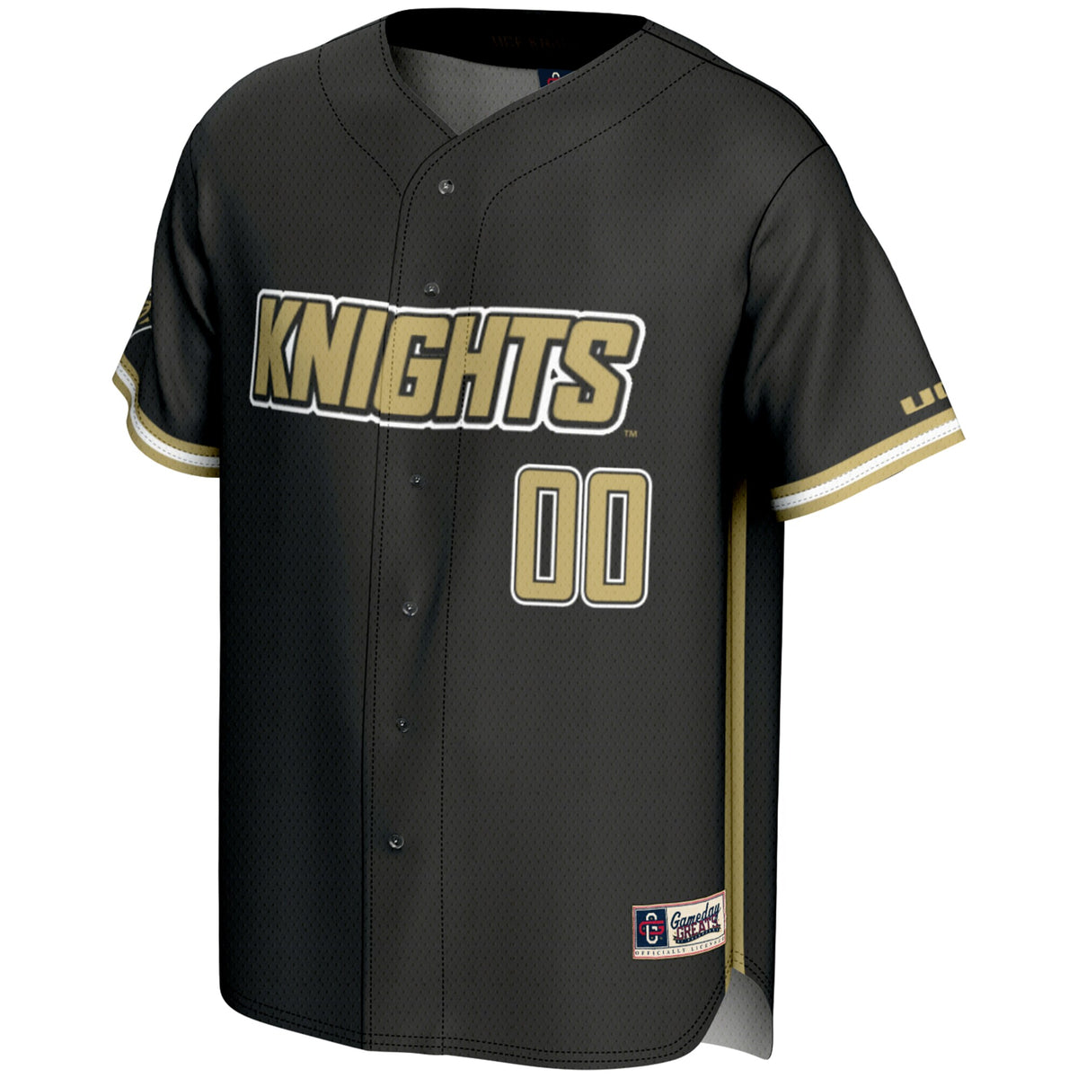 UCF Knights GameDay Greats NIL Pick-A-Player Lightweight Baseball Jersey - Black