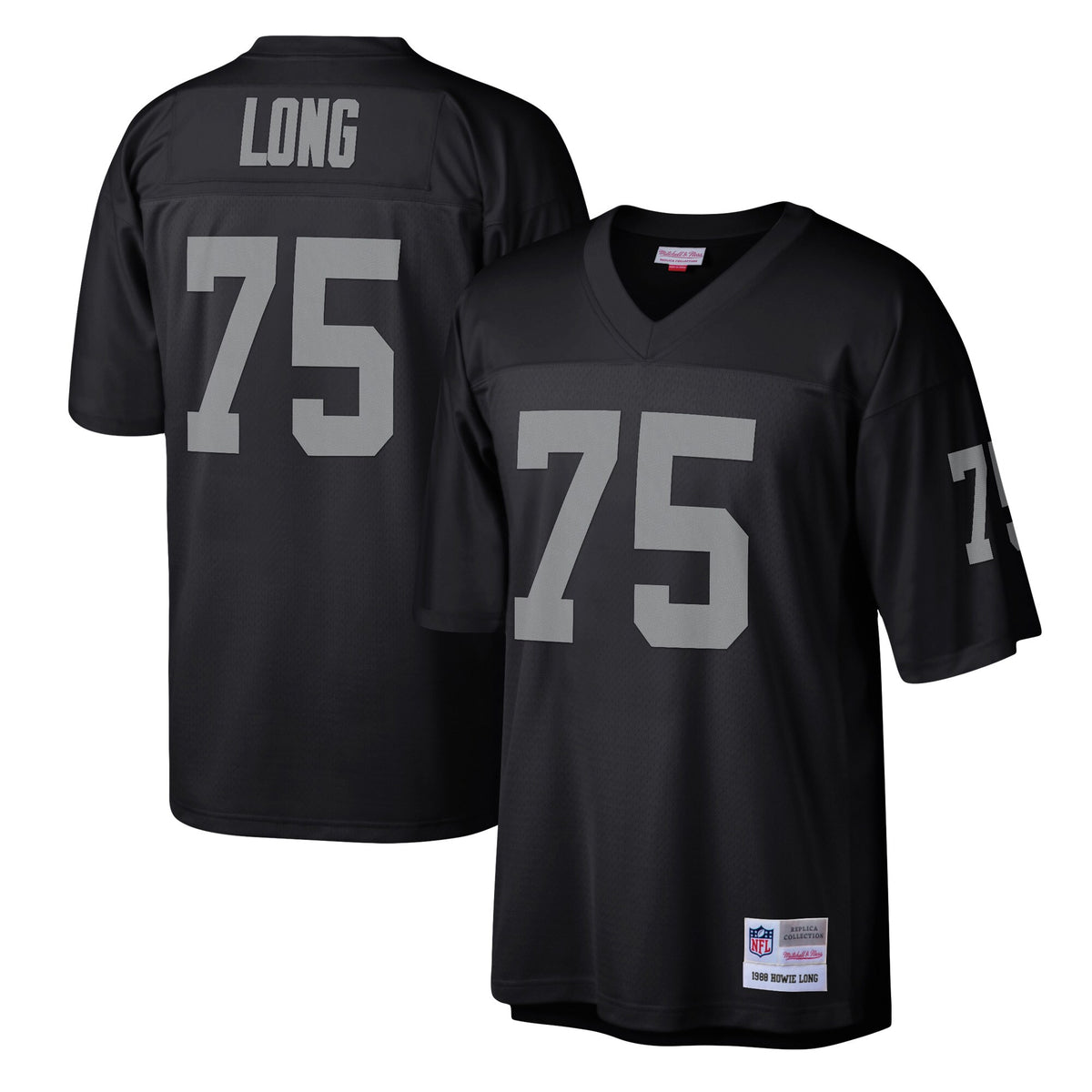 Las Vegas Raiders Howie Long Mitchell & Ness Black Legacy Replica Jersey