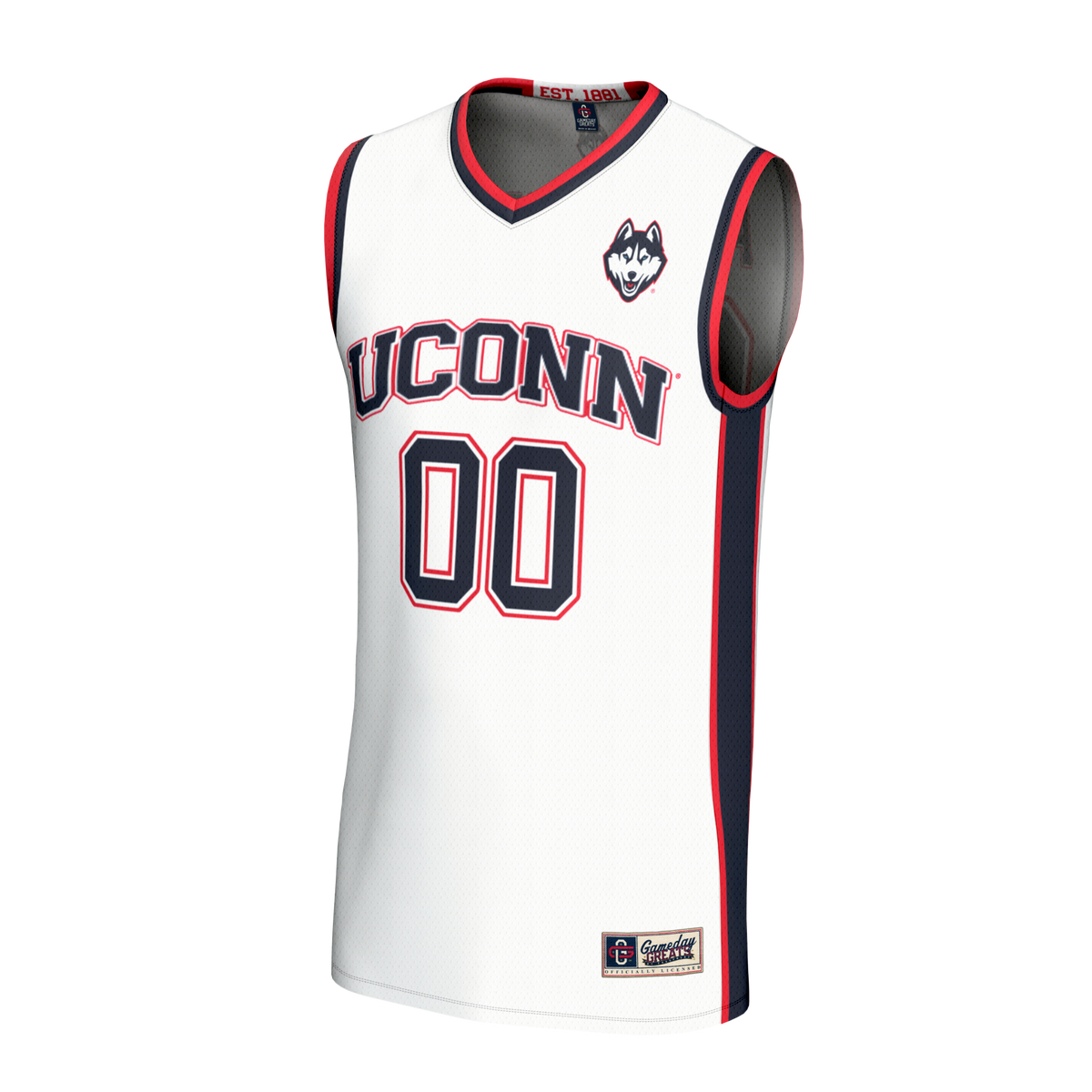 UConn Huskies GameDay Greats Lightweight Collegiate Basketball NIL Pick-A-Player Fashion Jersey - White