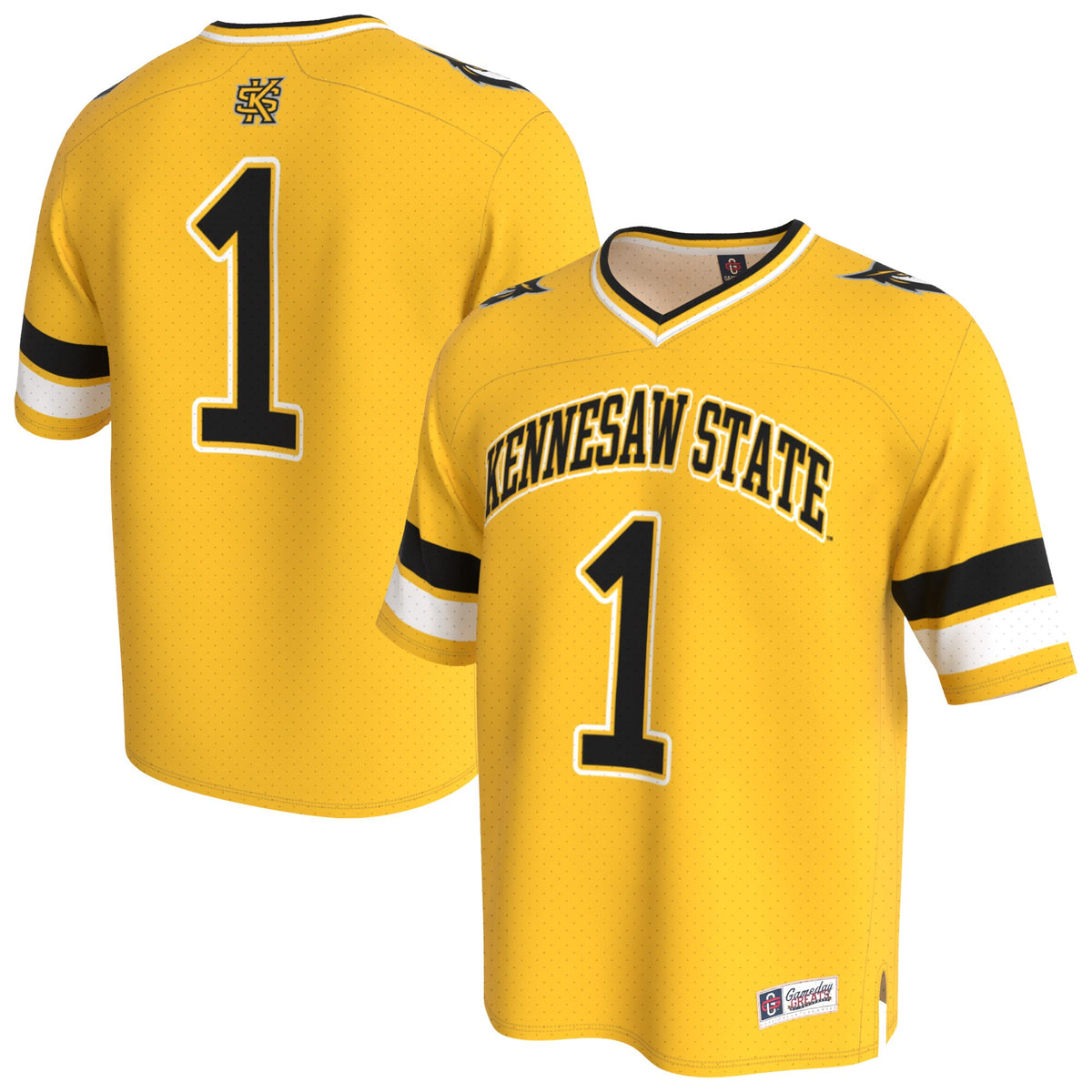 Kennesaw State Owls GameDay Greats Lightweight Collegiate Football Fashion Jersey - Gold