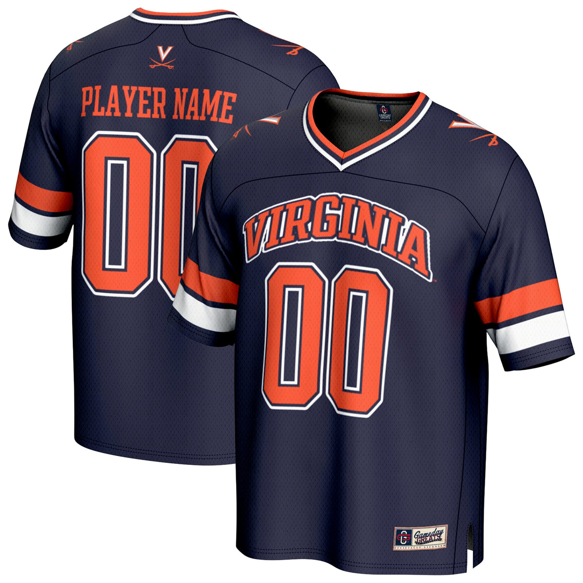 Virginia Cavaliers GameDay Greats NIL Pick-A-Player Football Fashion Jersey - Navy
