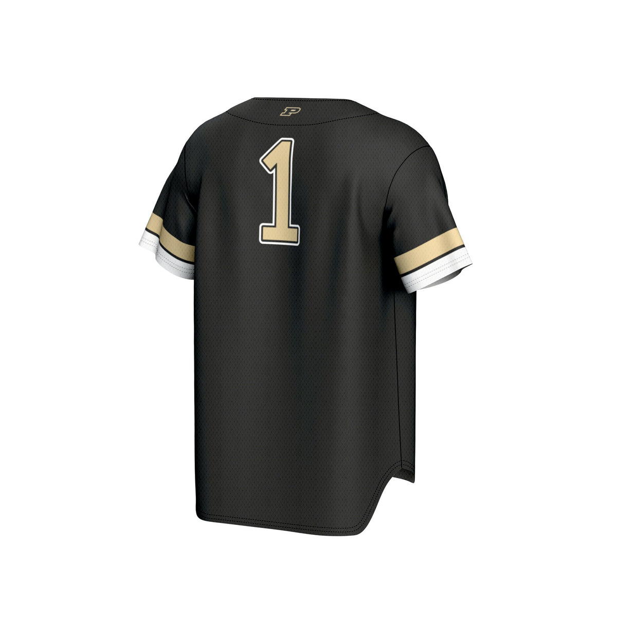 #1 Purdue Boilermakers GameDay Greats Lightweight Collegiate Baseball Fashion Jersey - Black