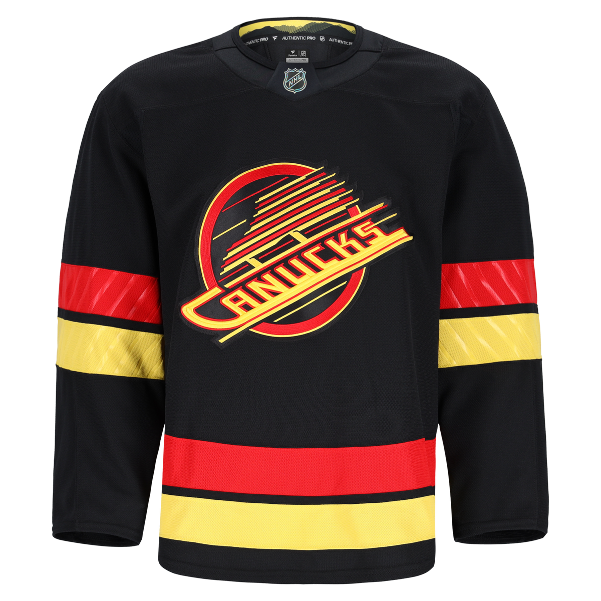 Vancouver Canucks Fanatics Black Alternate Authentic Pro Jersey