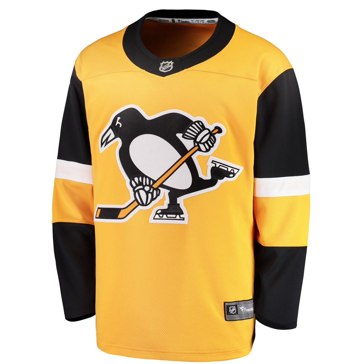 Pittsburgh Penguins Fanatics Gold Alternate Breakaway Jersey