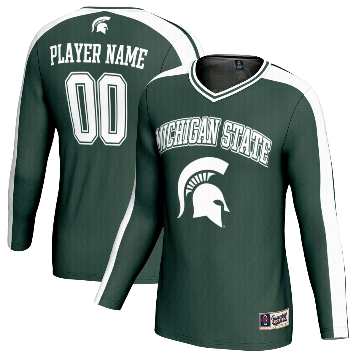 Michigan State Spartans GameDay Greats NIL Pick-A-Player Lightweight Collegiate Volleyball Fashion Jersey - Green