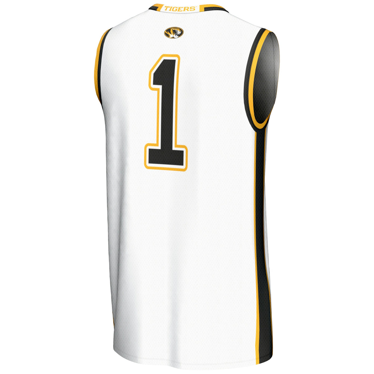GameDay Greats #1 White Missouri Tigers Lightweight Basketball Jersey