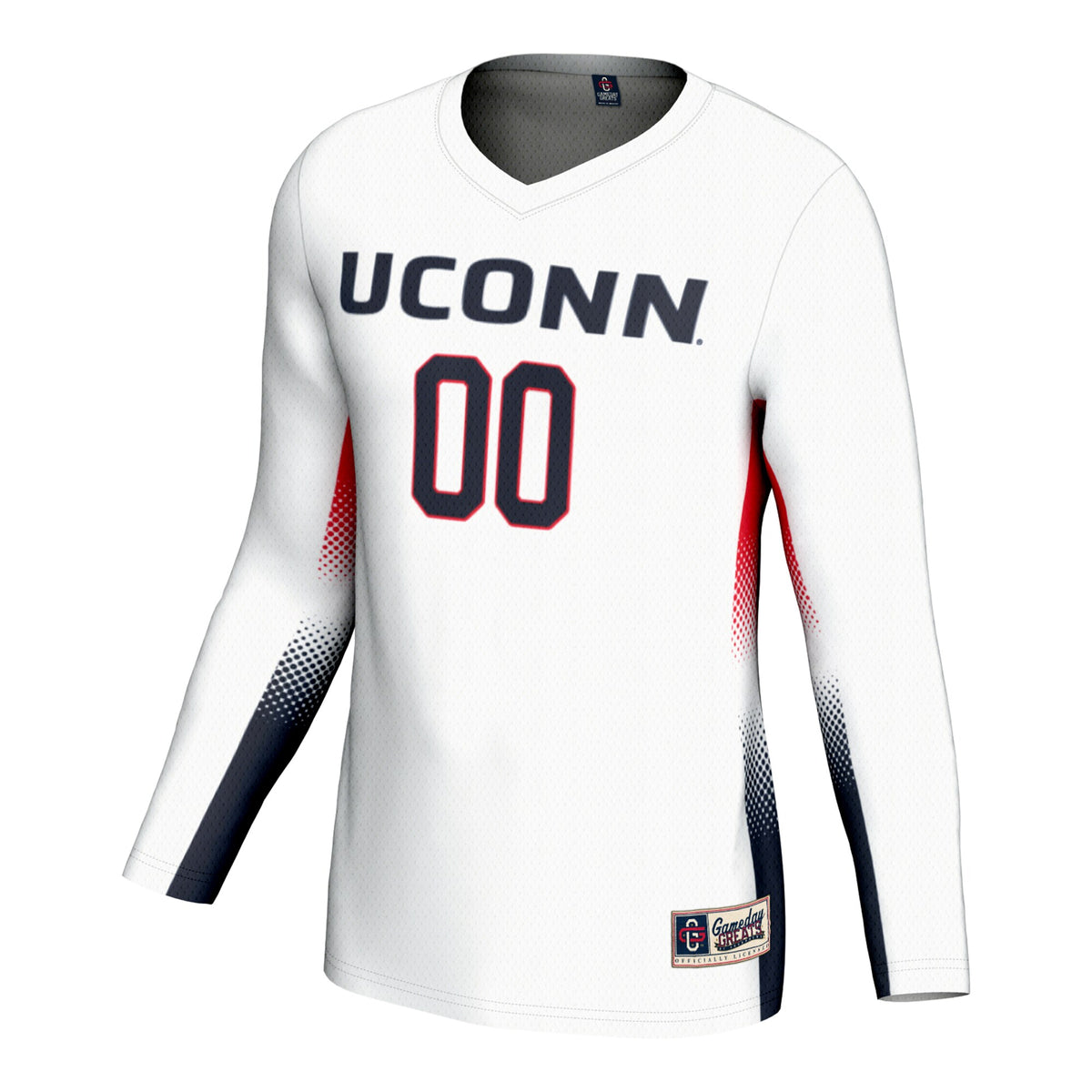 UConn Huskies GameDay Greats NIL Lightweight Volleyball Jersey - White