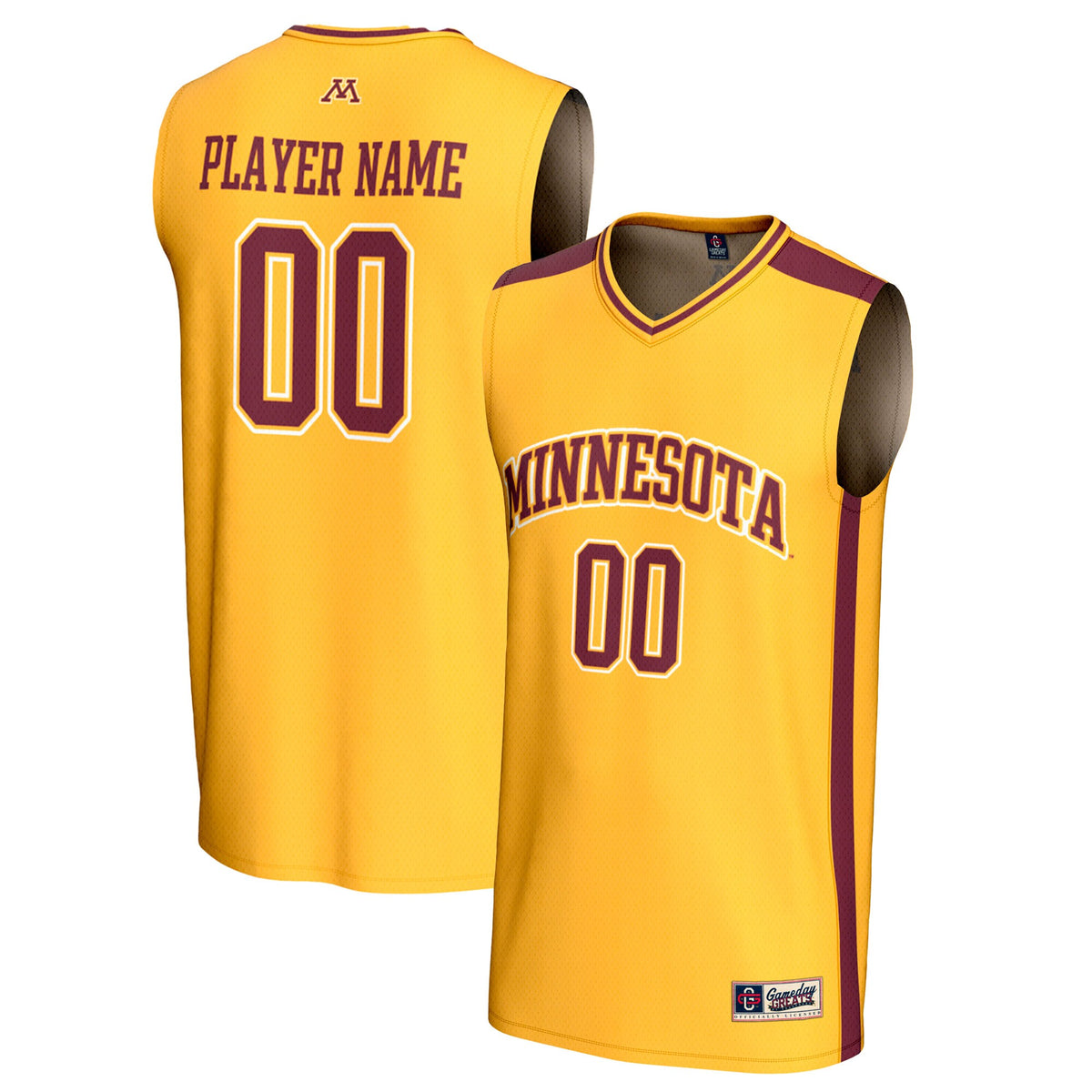 Minnesota Golden Gophers GameDay Greats NIL Pick-A-Player Lightweight Basketball Fashion Jersey - Gold