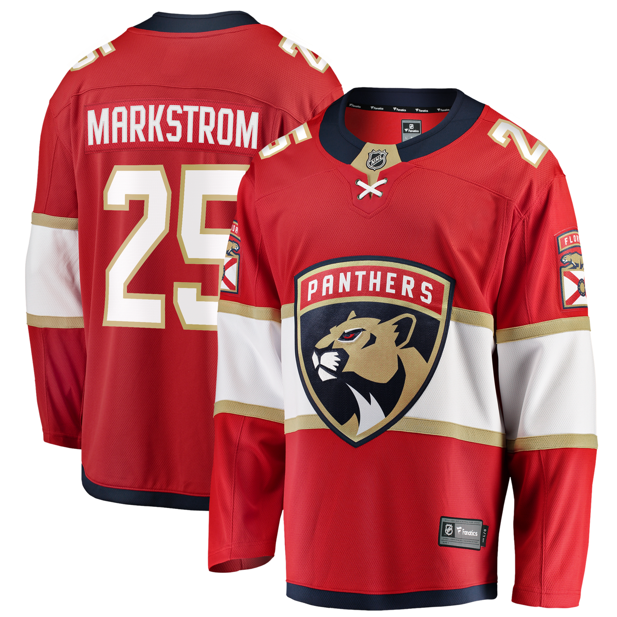 Florida Panthers Jacob Markstrom Fanatics Red Home Breakaway Jersey