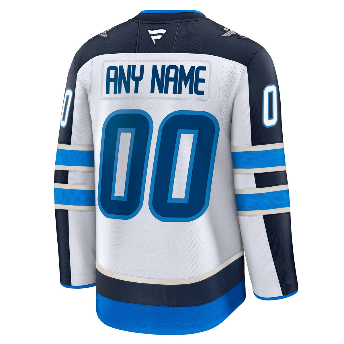 Winnipeg Jets Fanatics White Away Premium Custom Jersey