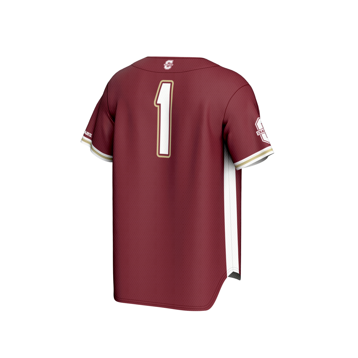 #1 Charleston Cougars GameDay Greats Lightweight Baseball Fashion Jersey - Maroon