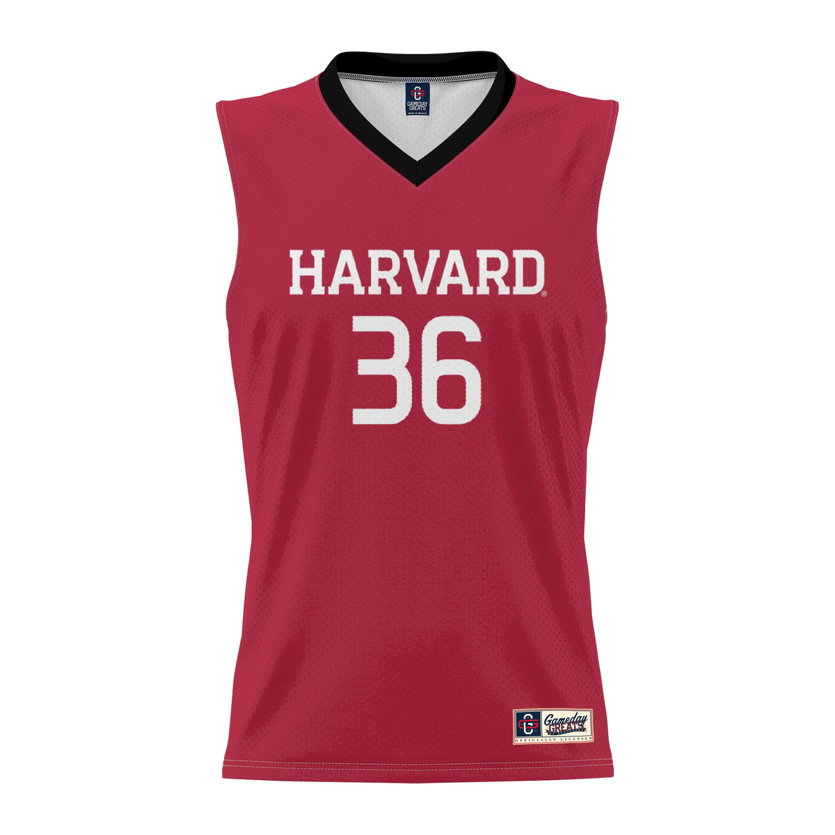 #36 Harvard Crimson GameDay Greats Lightweight Basketball Jersey - Crimson