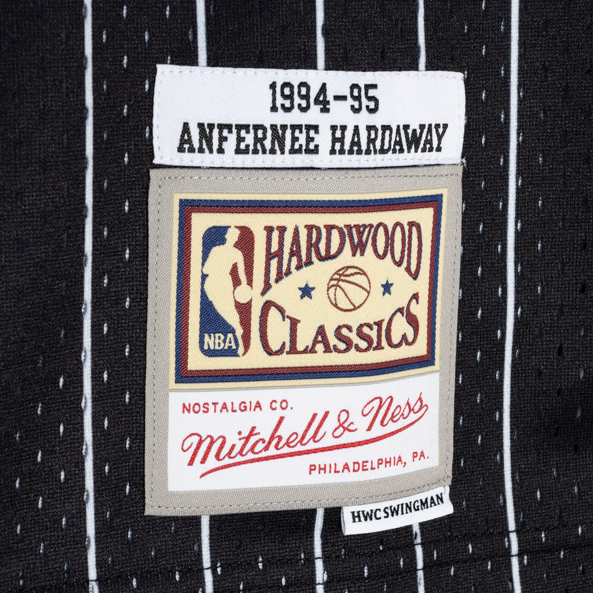 Orlando Magic Mitchell & Ness Anfernee Hardaway 1994 Split Swingman Jersey - Black/Blue