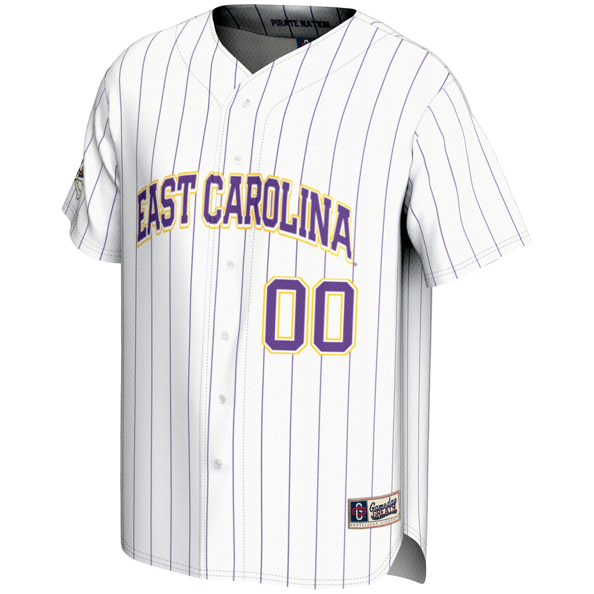 ECU Pirates GameDay Greats NIL Pick-A-Player Lightweight Baseball Jersey - White