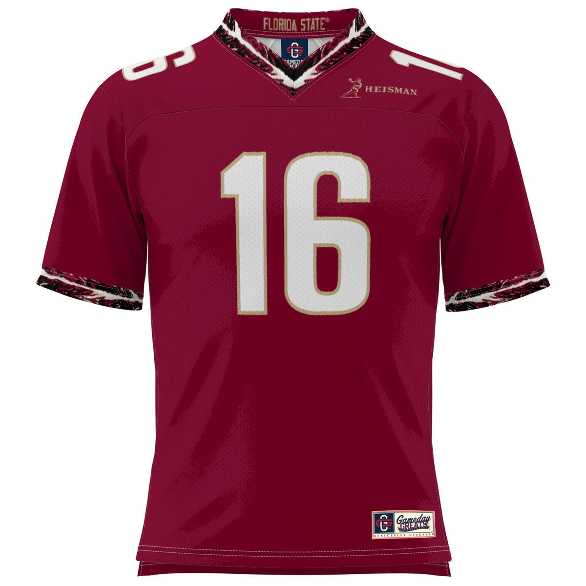 Chris Weinke Garnet Florida State Seminoles Heisman Football Jersey