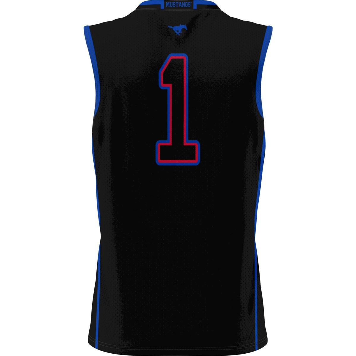 #1 SMU Mustangs GameDay Greats Lightweight Basketball Jersey - Black