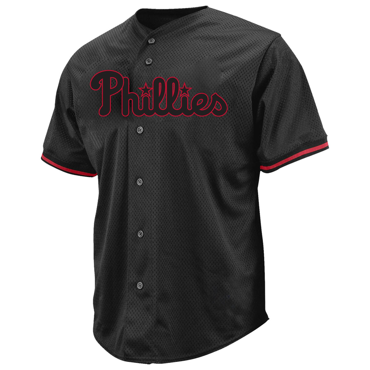 Philadelphia Phillies Profile Black Big & Tall Pop Fashion Jersey